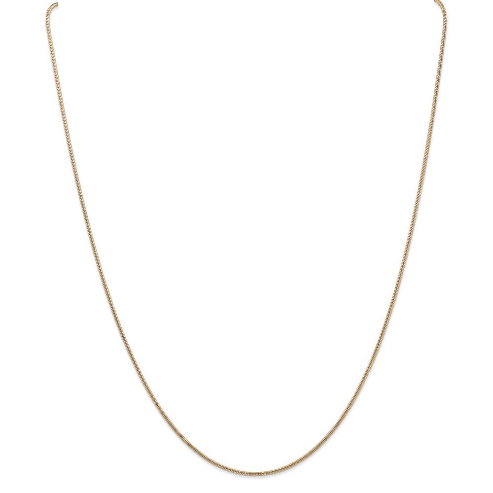 14K Yellow Gold Snake Chain Necklace for Women - Elegant & Durable