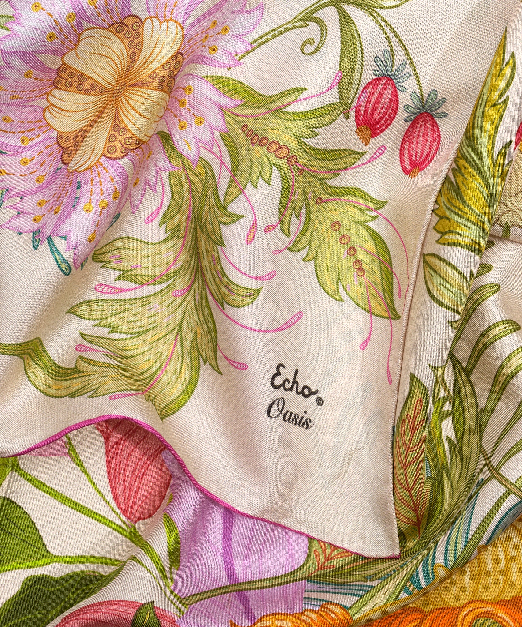 Oasis Silk Oblong Scarf - Premium Lightweight Fashion Accessory for Women, Elegant Shawl Wrap for Office, Travel & Special Occasions