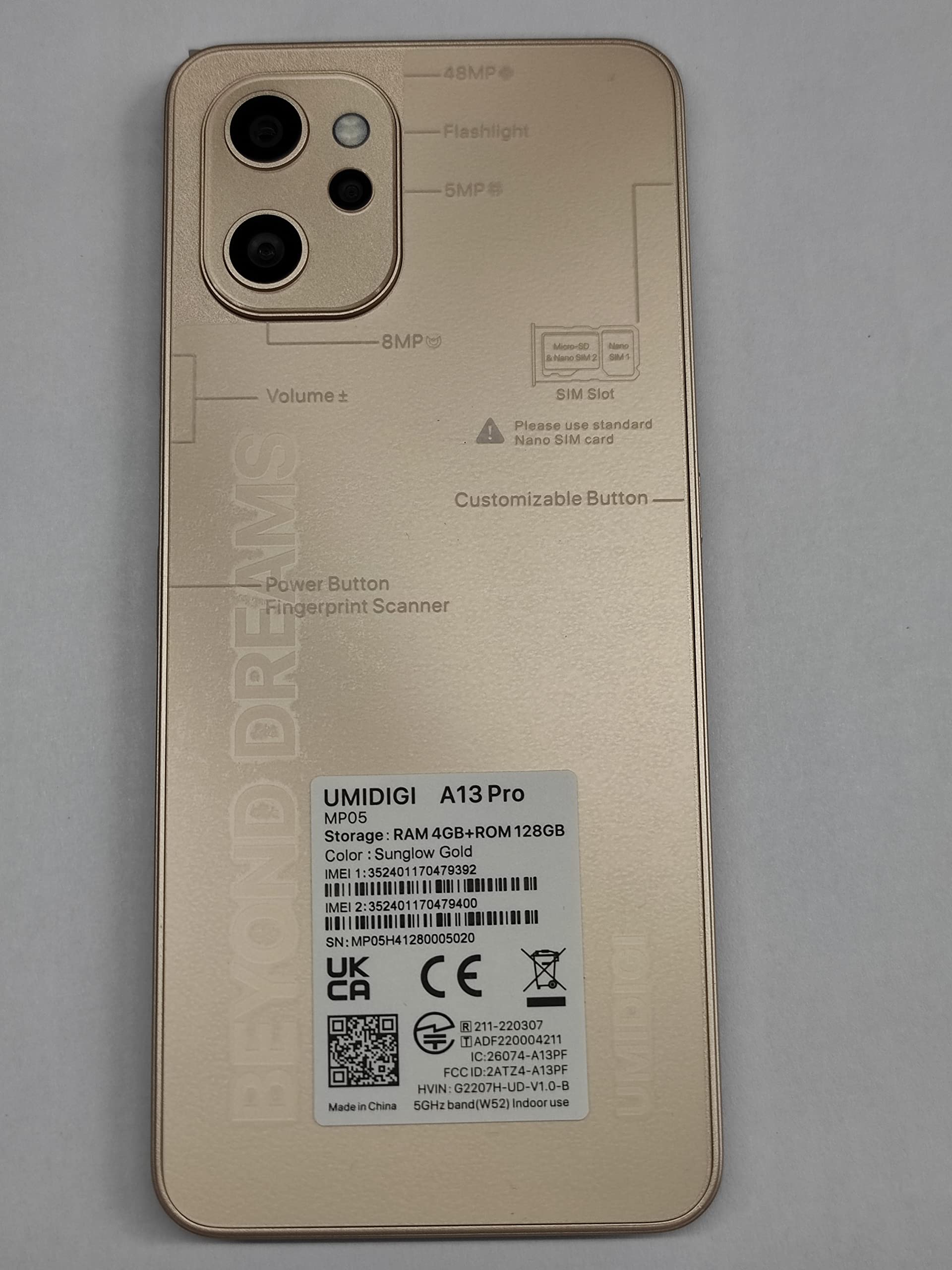 UMIDIGI A13 Pro Unlocked Smartphone (4GB RAM 128GB ROM) 6.7