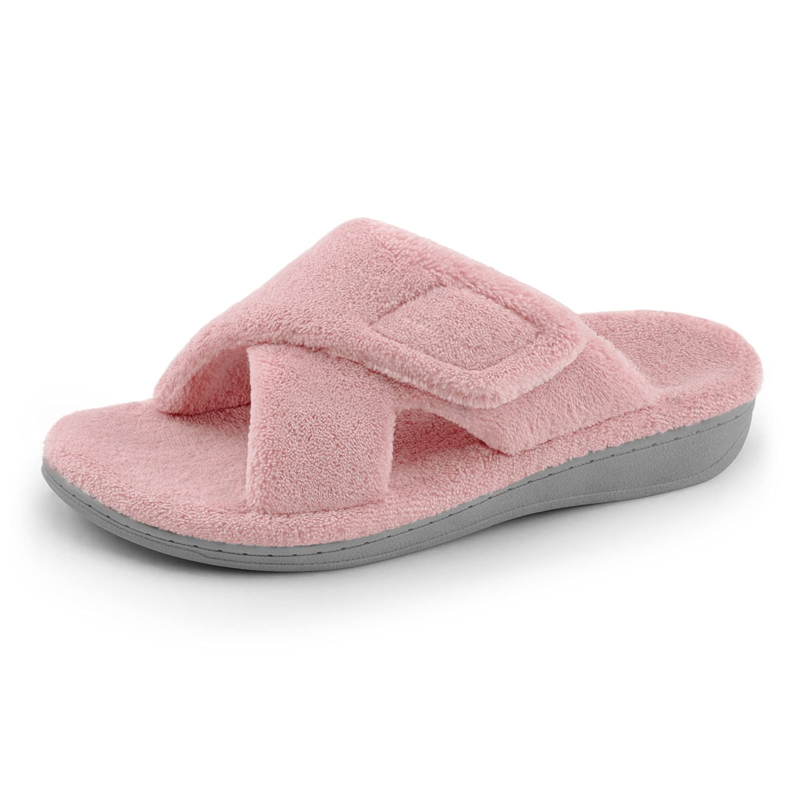 BCSTUDIO Women's Fuzzy House Slippers with Orthotic Arch Support - Fluffy Cozy Slides for Women - Perfect for Indoor Comfort, Lounge Wear & Relaxation at Home