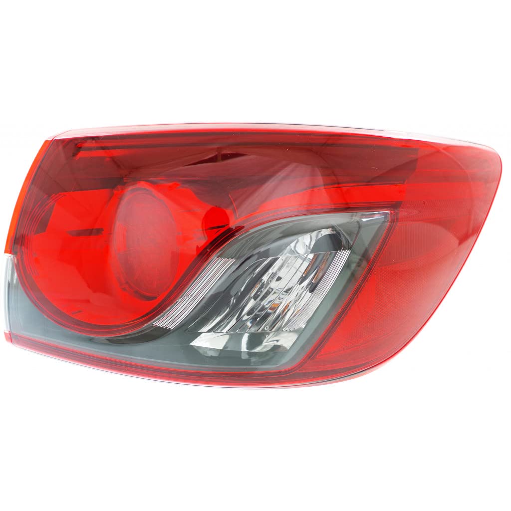 CarLights360: CAPA Certified Mazda CX-9 Tail Light Assembly (2013-2014-2015) Passenger Side with Bulbs - Replacement for MA2805112 | Perfect for Night Driving & Enhanced Vehicle Safety