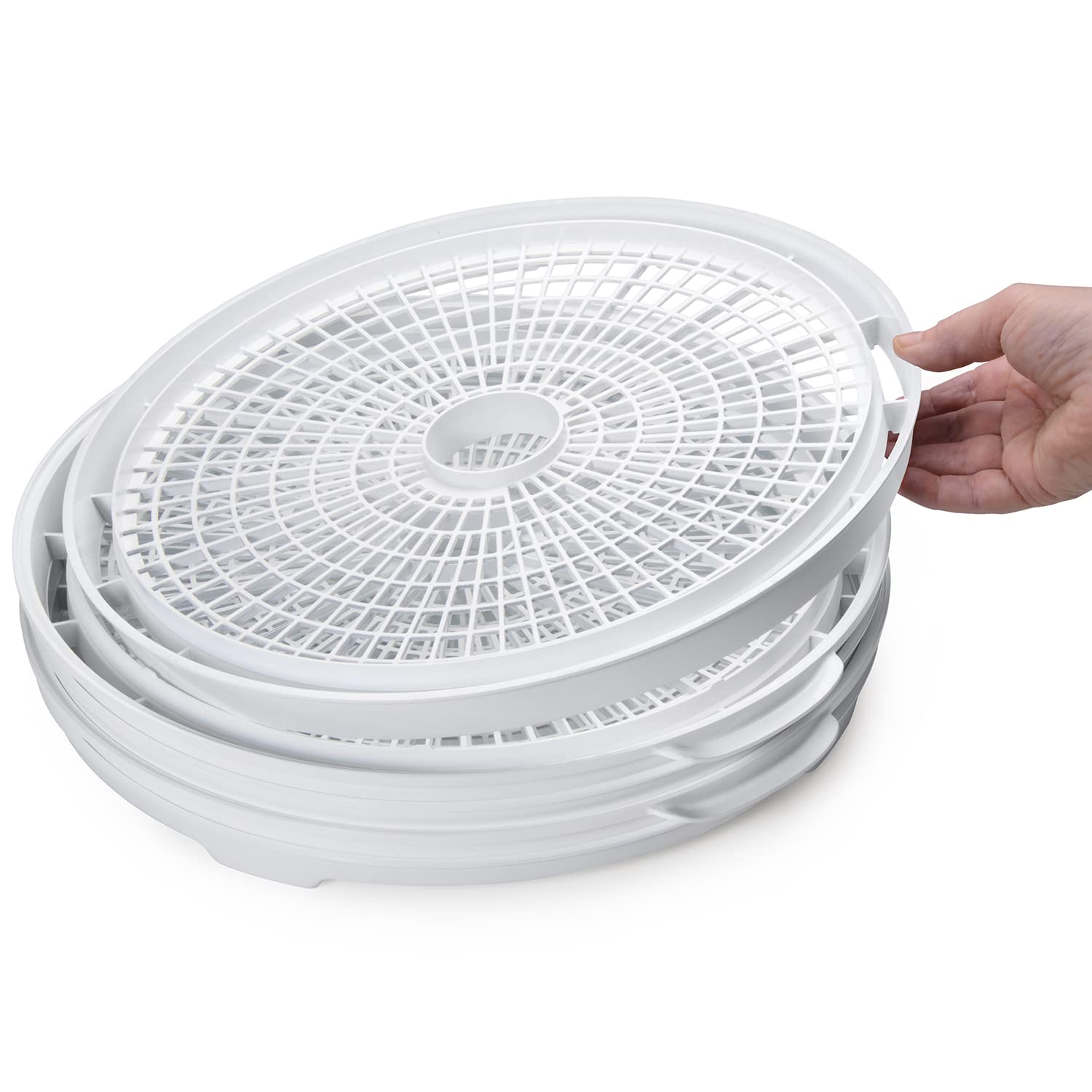 Presto 06300 Electric Food Dehydrator for Healthy Snacks - Stainless Steel Drying Machine for Fruits, Vegetables, Jerky & Herbs - Perfect for Home Kitchen, Camping & Food Preservation