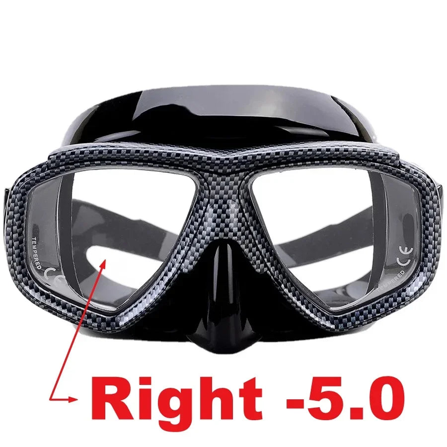 Aleefa Unisex Anti-Fog Swimming Goggles with Tempered Glass Lens for Myopia - PC & Silicone Design - Perfect for Pool, Beach & Competitive Swimming