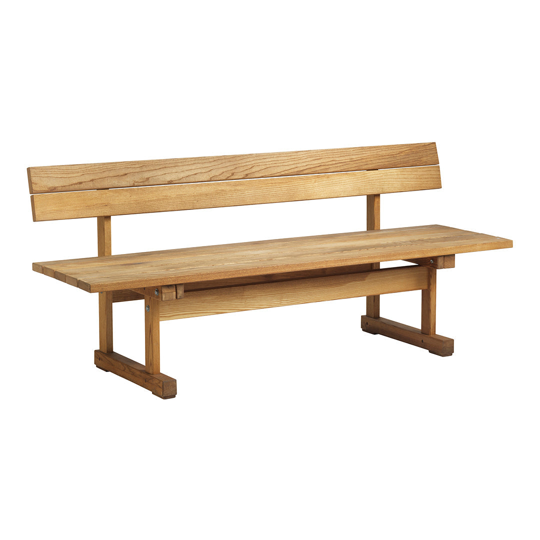 Ermelunden Outdoor Bench - Durable Weather-Resistant Garden Bench for Patio, Backyard, and Park - Perfect for Relaxing and Entertaining Outdoors