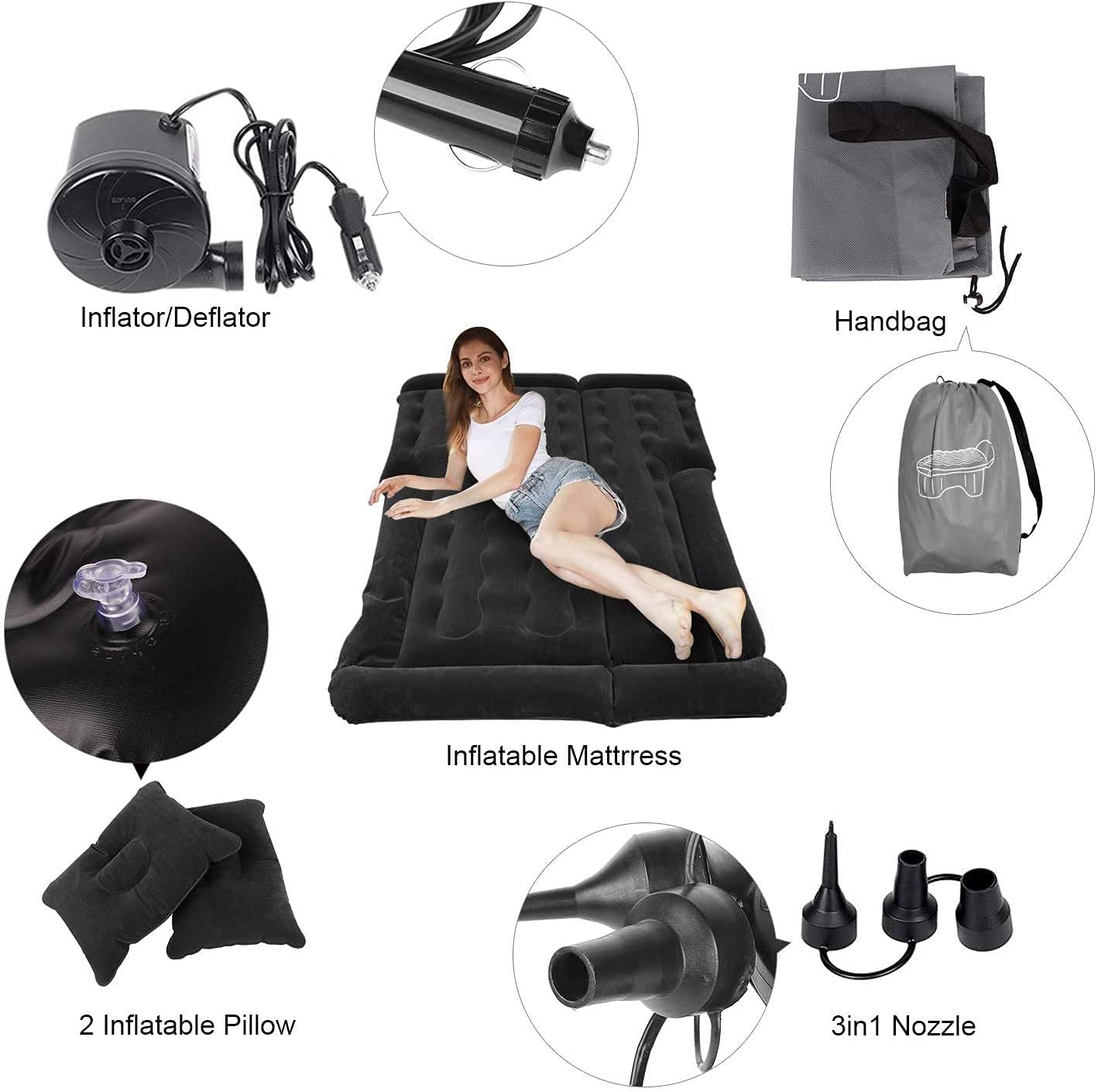 FBSPORT Inflatable Air Mattress - Queen Size 54