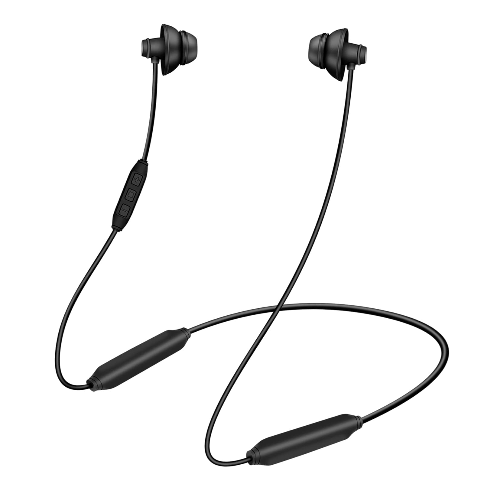 Bluetooth Sleep Headphones Wireless 4.2 Soft In-Ear Earbuds - 18H Playtime for Sleeping, Gym & Sports | Comfortable Noise Canceling Headset for Side Sleepers, Insomnia Relief & Relaxation - Perfect for Night Use, Travel & Workout (Black)
