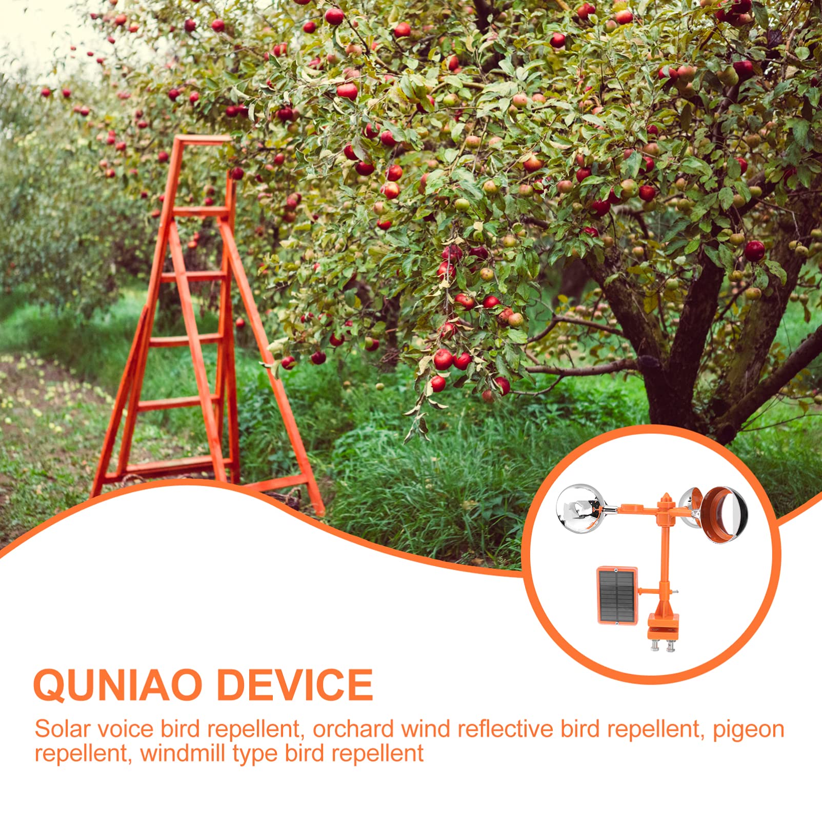 Solar Bird Deterrent Spinners - Garden & Farm Pest Control