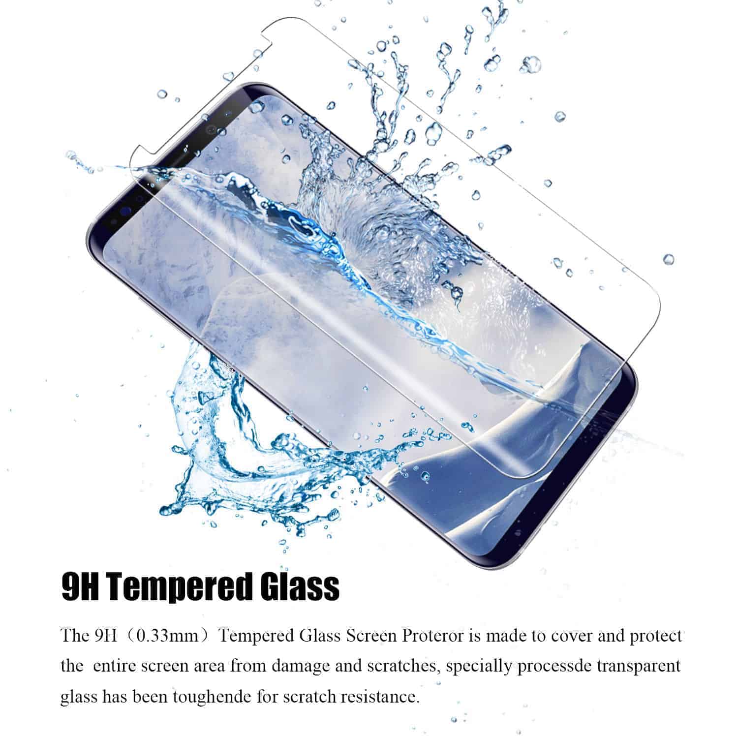 3 Pack Samsung Galaxy S9 Plus Screen Protector - HD Clear, Anti-Scratch, Bubble-Free Tempered Glass for S9+ (2018 Model) | Perfect for Daily Protection, Gaming & Work Use