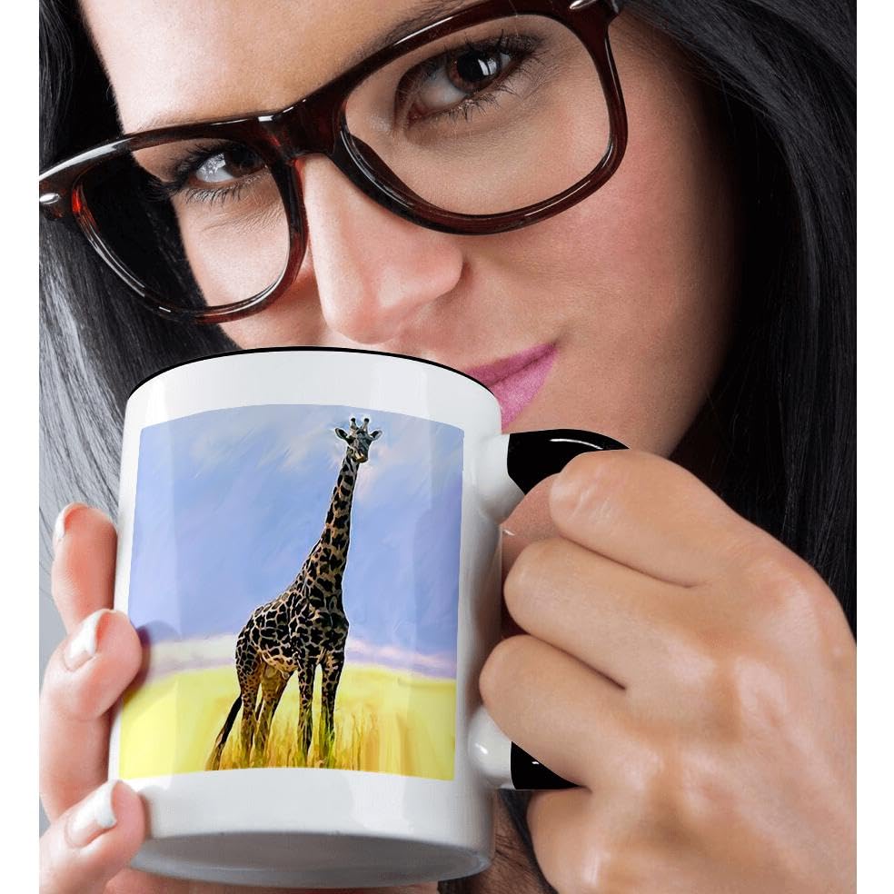 Funny Giraffe Coffee Mug 11oz - Unique Gift for Coffee Lovers - Perfect for Office, Home & Gifts