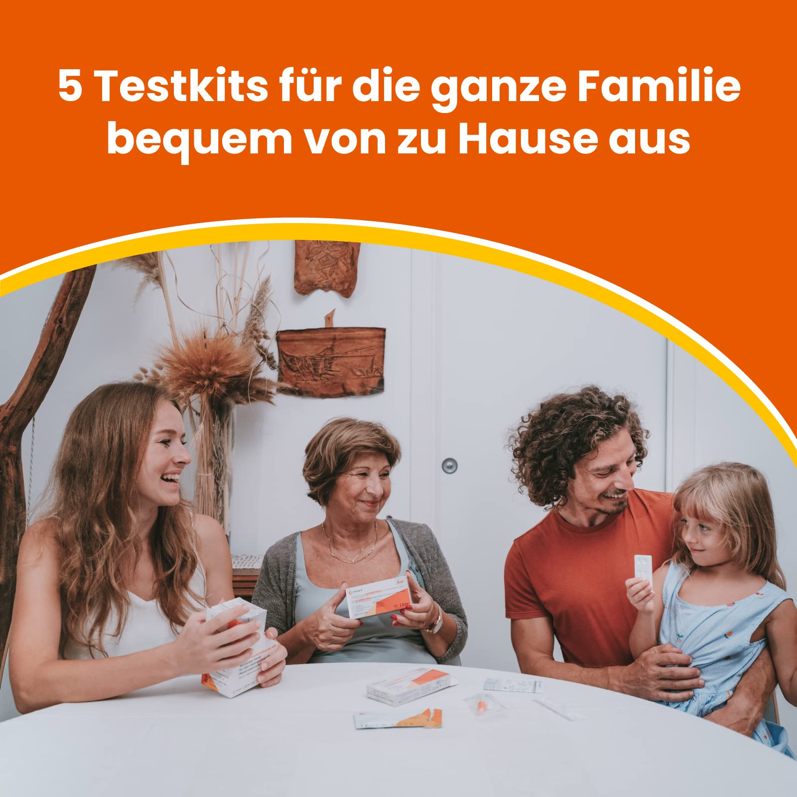 Adeste 5-in-1 COVID-19 & Influenza A/B Rapid Test Kit (2025 Approved) - Detects Both Coronavirus and Flu Viruses - FDA-Cleared for New 2025 Variants | Home Testing, Travel Screening, Workplace Safety, School Health Checks