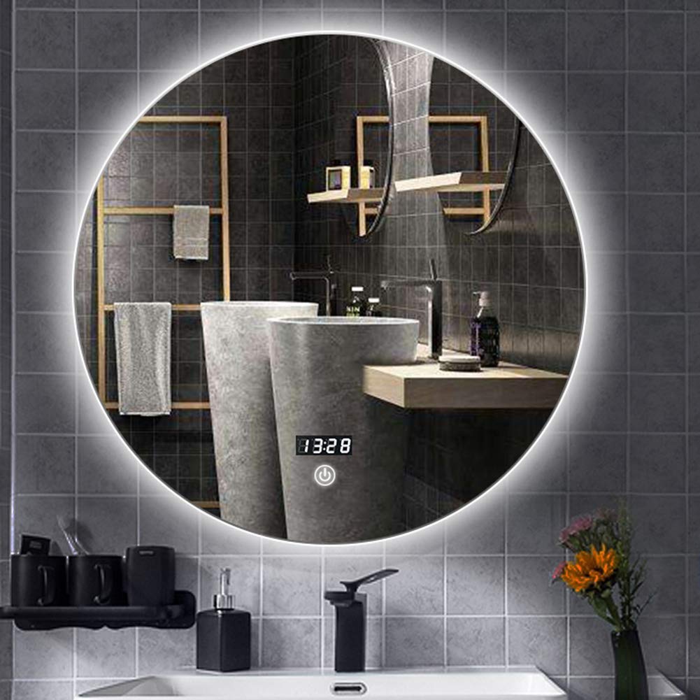 LED Bathroom Mirror with Backlit Illumination - Wall Mounted Vanity Makeup Mirror for Shaving & Grooming | Perfect for Modern Bathrooms, Dressing Rooms & Beauty Salons
