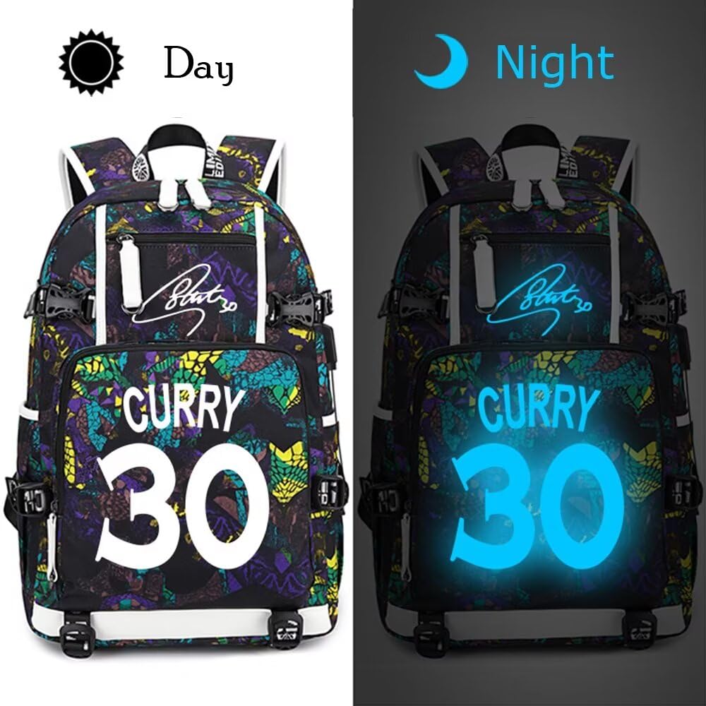 Curry Luminous Backpack - Basketball Fan Gift for Men & Women | School, Travel, Gym