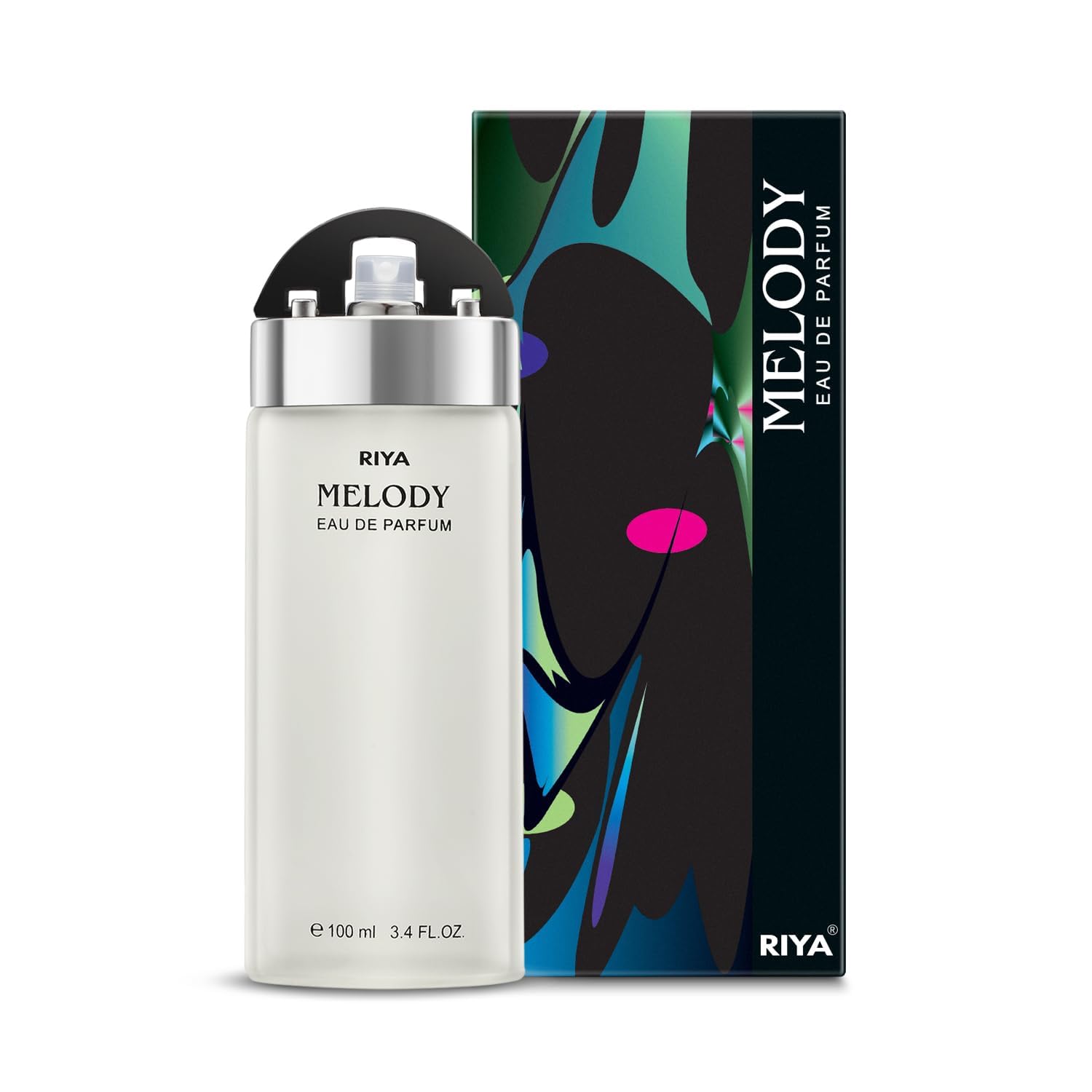 RII.YA ME-LODY (Black) | 100ml Women's Perfume | Long Lasting Eau De Parfum | Citrus Floral Fresh Fragrance Spray | Mild Scent for Daily Wear & Special Occasions