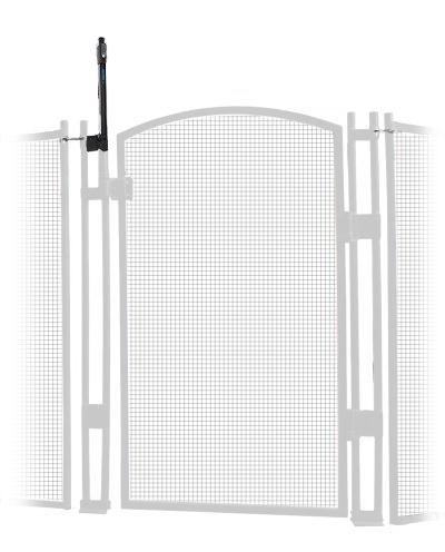 EZ-Guard 4-Foot Self Closing Child Safety Pool Fence Gate Kit for In-Ground Pools - White Mesh Barrier with Self-Latching System - Perfect for Backyard, Family, and Pet Safety Around Swimming Pools