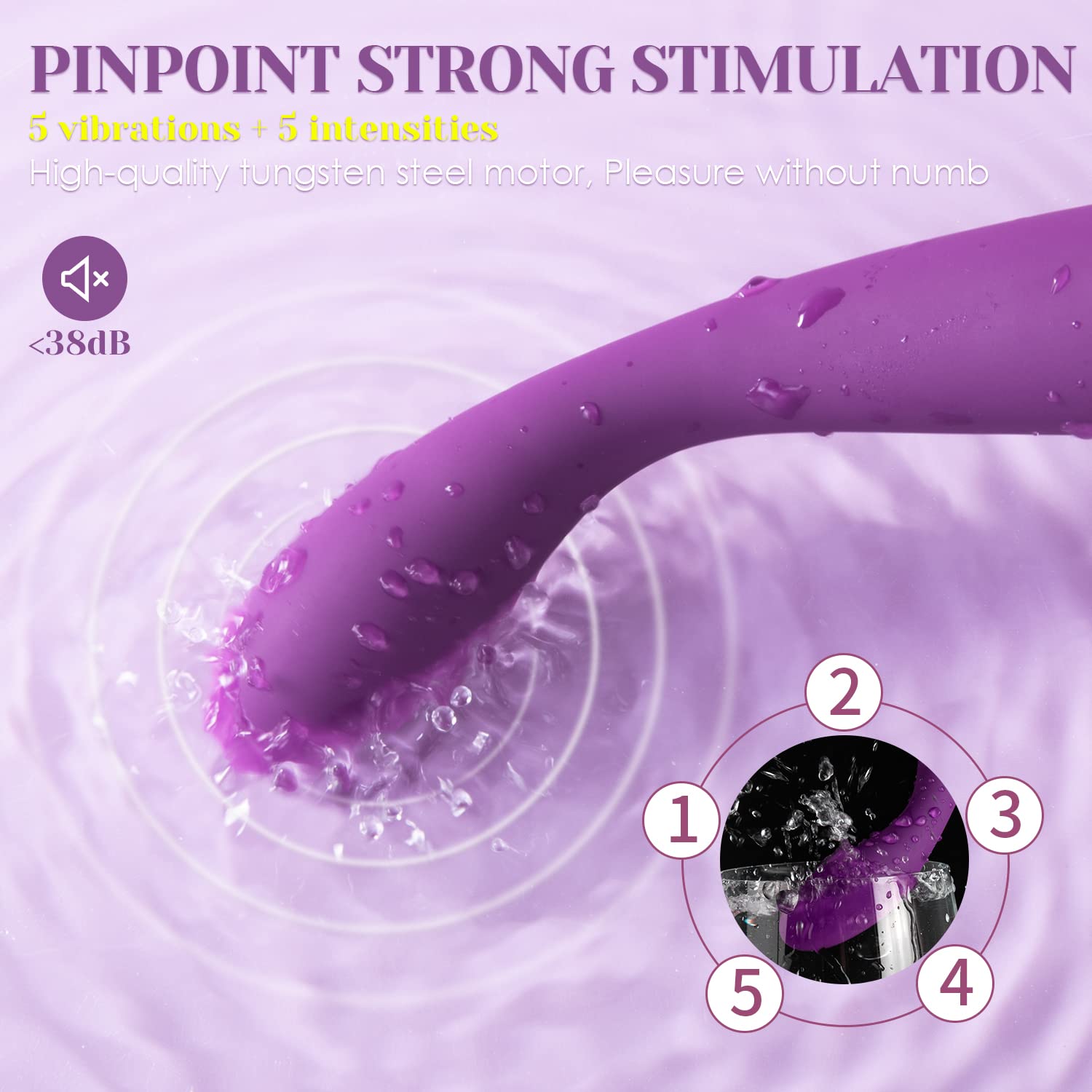 SVAKOM COCO G Spot Vibrator - Waterproof Finger Shaped Vibrator for Women with 5 Powerful Vibration Modes - Fast 8-Second Climax - Perfect for Solo Play, Couples & Sensual Massage