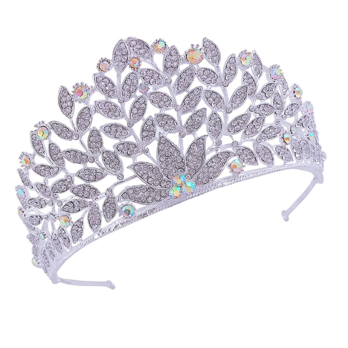 ABOOFAN 3-Piece Baroque Crown Tiara Set - Rhinestone Bridal Headpiece for Women, Wedding Headdress, Prom Queen Accessories with Alloy Rhinestones - Perfect for Bridal Showers, Pageants, and Special Occasions