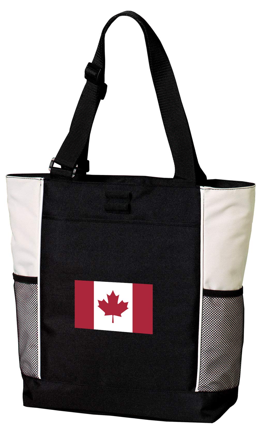 Canada Flag Tote Bags - Durable Canvas Shopping Bags for Beach, Pool, Travel & Grocery - Patriotic Canadian Gift & Everyday Carry All