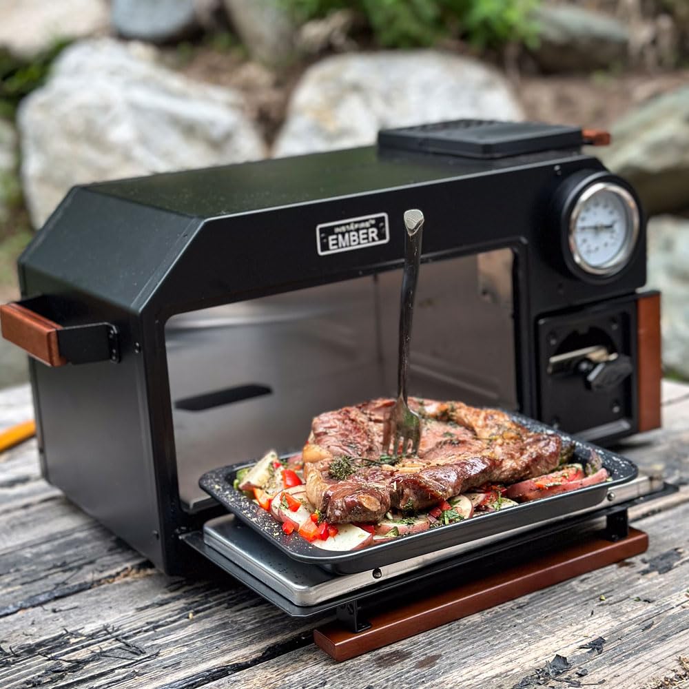 InstaFire Ember Oven - Compact Portable Camping Stove for Off-Grid Cooking, Emergency Preparedness & Outdoor Adventures - Perfect for Backpacking, Hiking, and Survival Situations