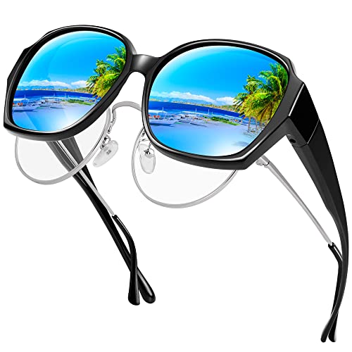 A17 Glossy Black Frame/Blue Mirrored Lens