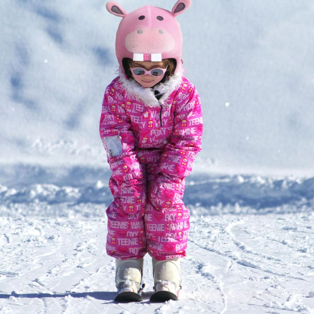 Coolcasc Animal Ski Helmet Cover - Adorable Hippo Design for Kids & Adults | Waterproof & Warm Winter Sports Accessory for Skiing, Snowboarding & Outdoor Activities