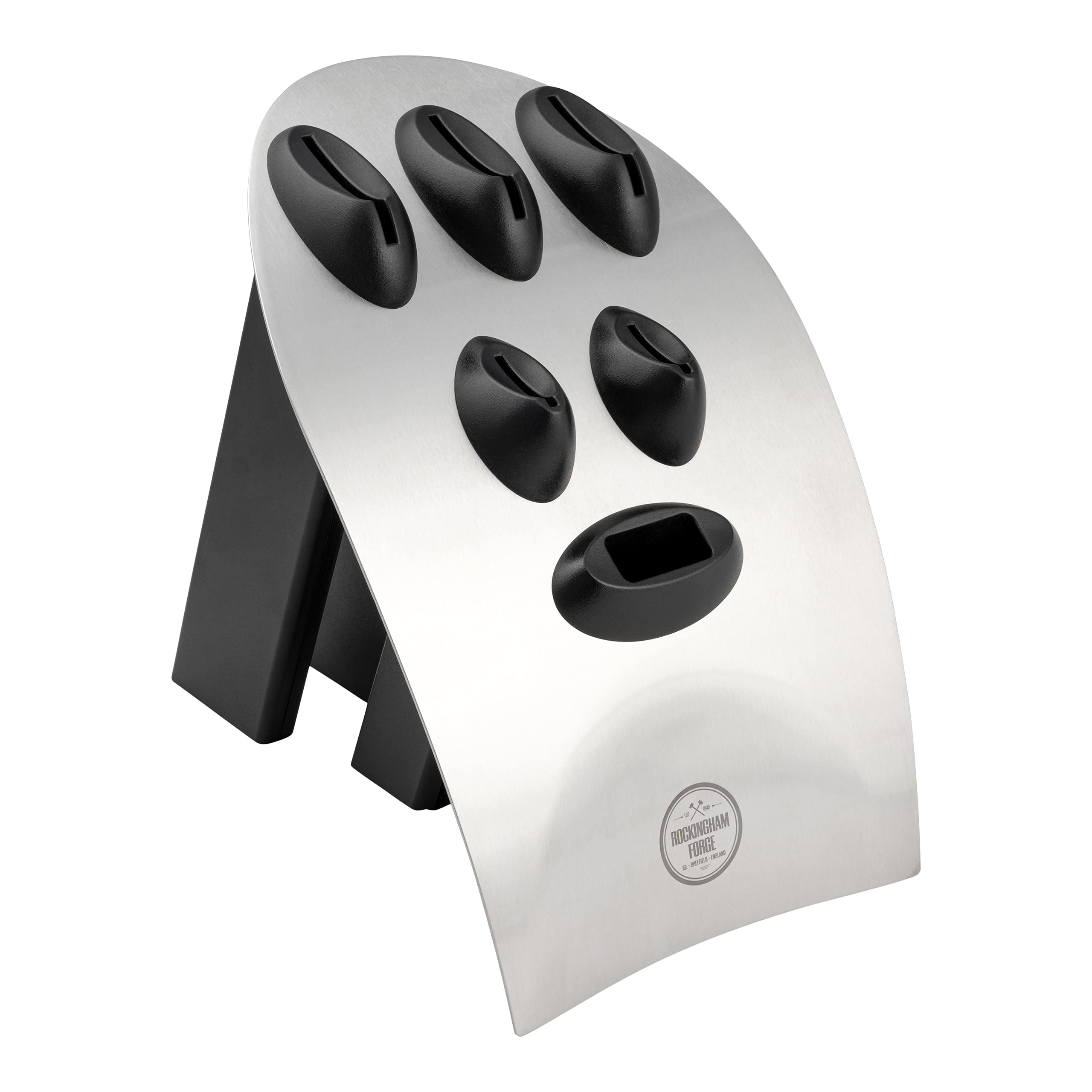 Premium 7-Piece Stainless Steel Kitchen Knife Set with Block - Includes 5 Chef Knives, Shears & Wooden Holder - Perfect for Home Cooking, Professional Chefs & Gift Giving - Quadra Range RF-1640/7B