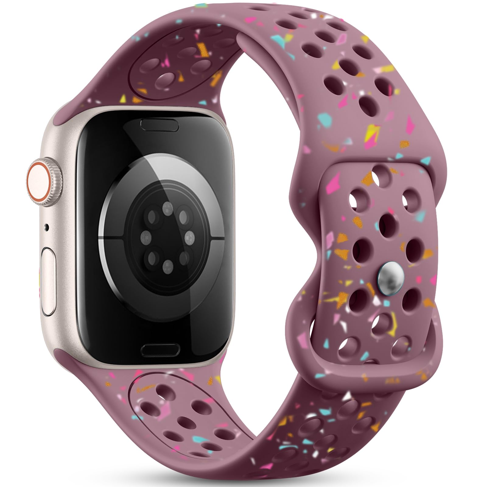 GEAK Eco-Friendly Apple Watch Bands - Compatible with 38mm 40mm 41mm 42mm 44mm 45mm 49mm - Breathable Sport Strap for iWatch Ultra 2/Series 9/8/7/6/5/4/3/SE - Perfect for Gym, Running & Everyday Wear