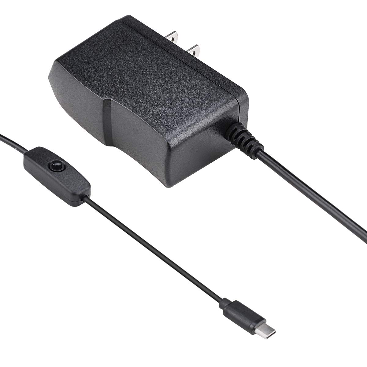 Raspberry Pi 4 B Power Supply 5V 3A USB C Charger Adapter - Fast Charging for Raspberry Pi 4, 3B+, 400 | Perfect for DIY Projects, Home Automation & IoT Devices