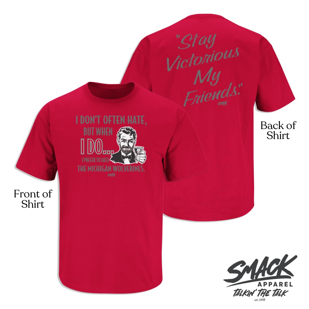 Stay Victorious Ohio State Buckeyes Anti-Michigan T-Shirt for College Football Fans (SM-5XL) - Perfect for Game Day, Tailgating & Rivalry Week