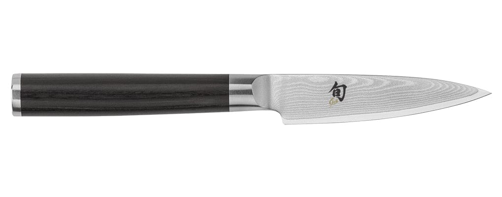 Shun Classic Damascus 3.5 Inch Paring Knife - Premium Japanese Kitchen Knife for Precise Peeling, Slicing & Garnishing - Perfect for Fruits, Vegetables & Detailed Culinary Work