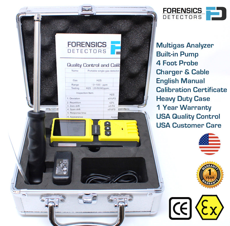 Portable VOC Gas Detector with NIST Calibration - Accurate Air Quality Monitor for Home, Office & Industrial Safety