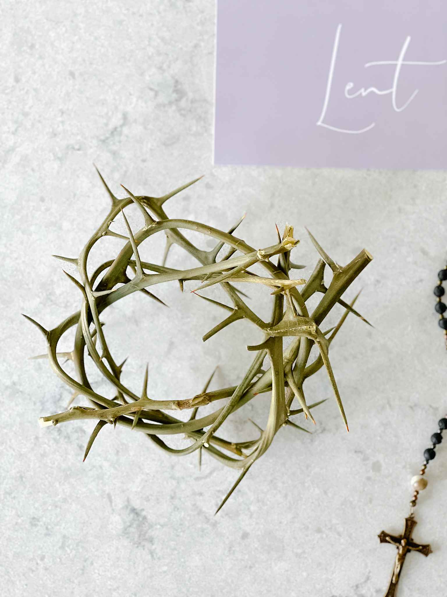 Authentic Crown of Thorns Replica - Religious Home Decor & Christian Gift for Easter, Weddings, Baptisms - Perfect for Church Altars & Spiritual Displays