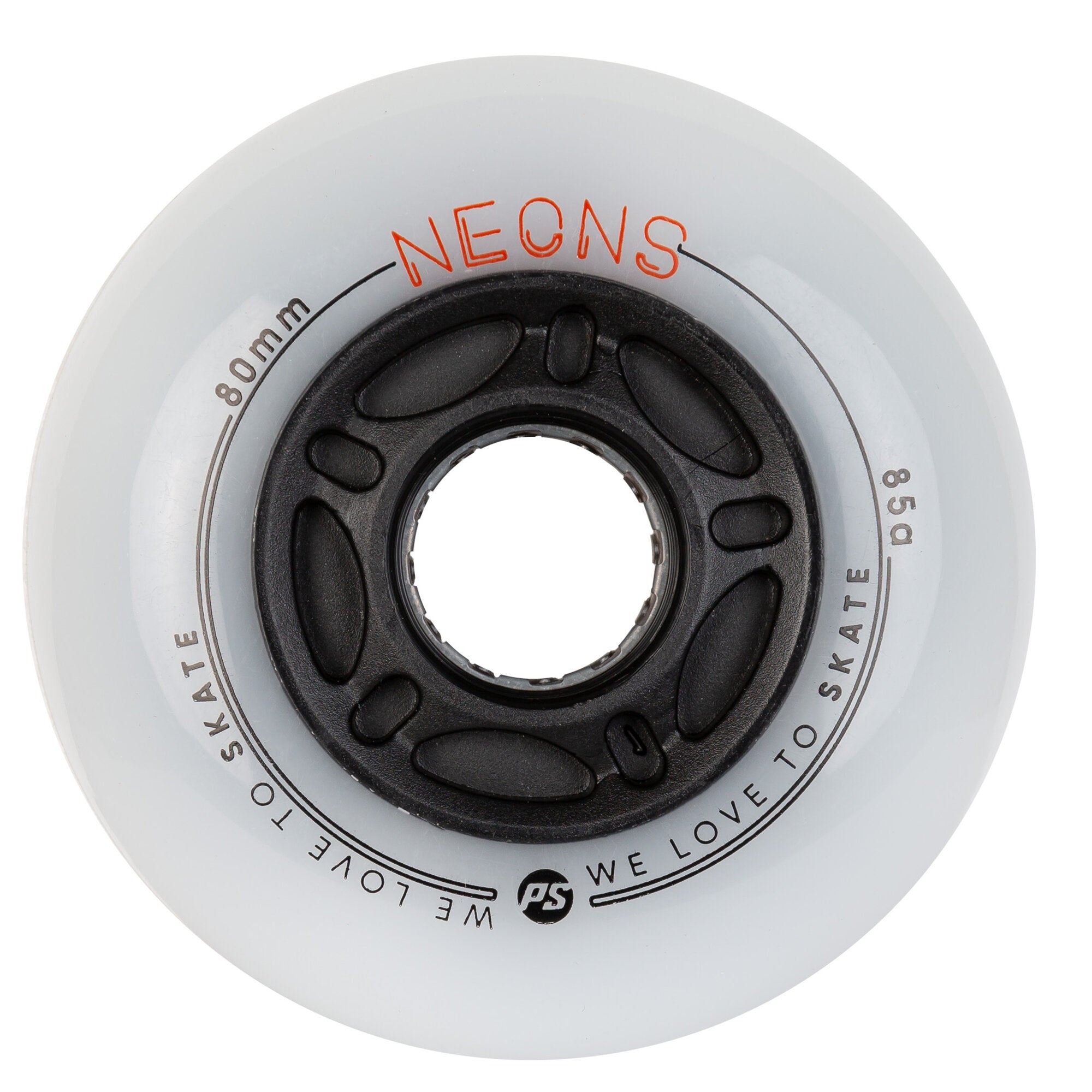 Neon Orange 80/85A Skateboard Wheels - 4 Pack for Smooth Cruising & Street Skating - Perfect for Beginners & Pros