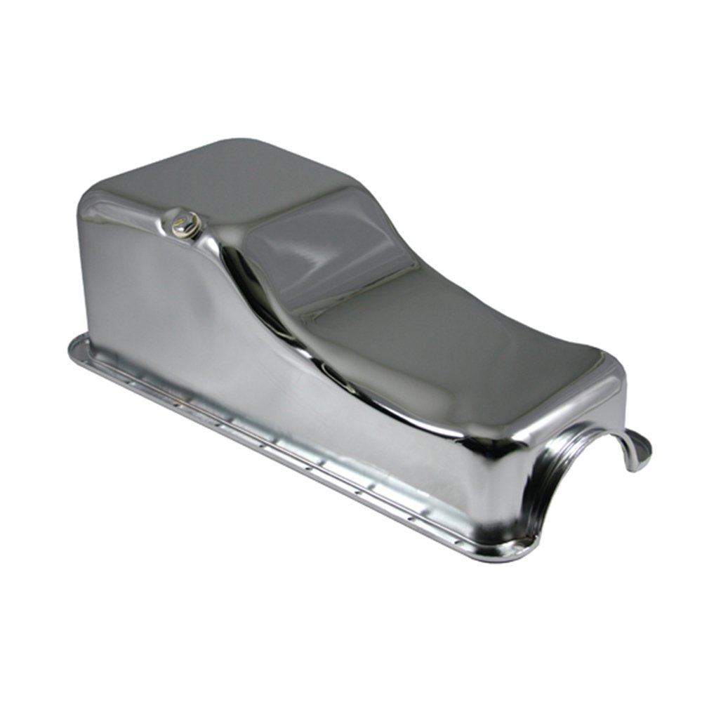 Big Block Ford Chrome Oil Pan Front Sump - Compatible with BBF 429 460 Engines - Stock Capacity Replacement - High-Performance Engine Upgrade for Classic Ford Cars & Trucks - Perfect for Restoration Projects & Hot Rod Builds
