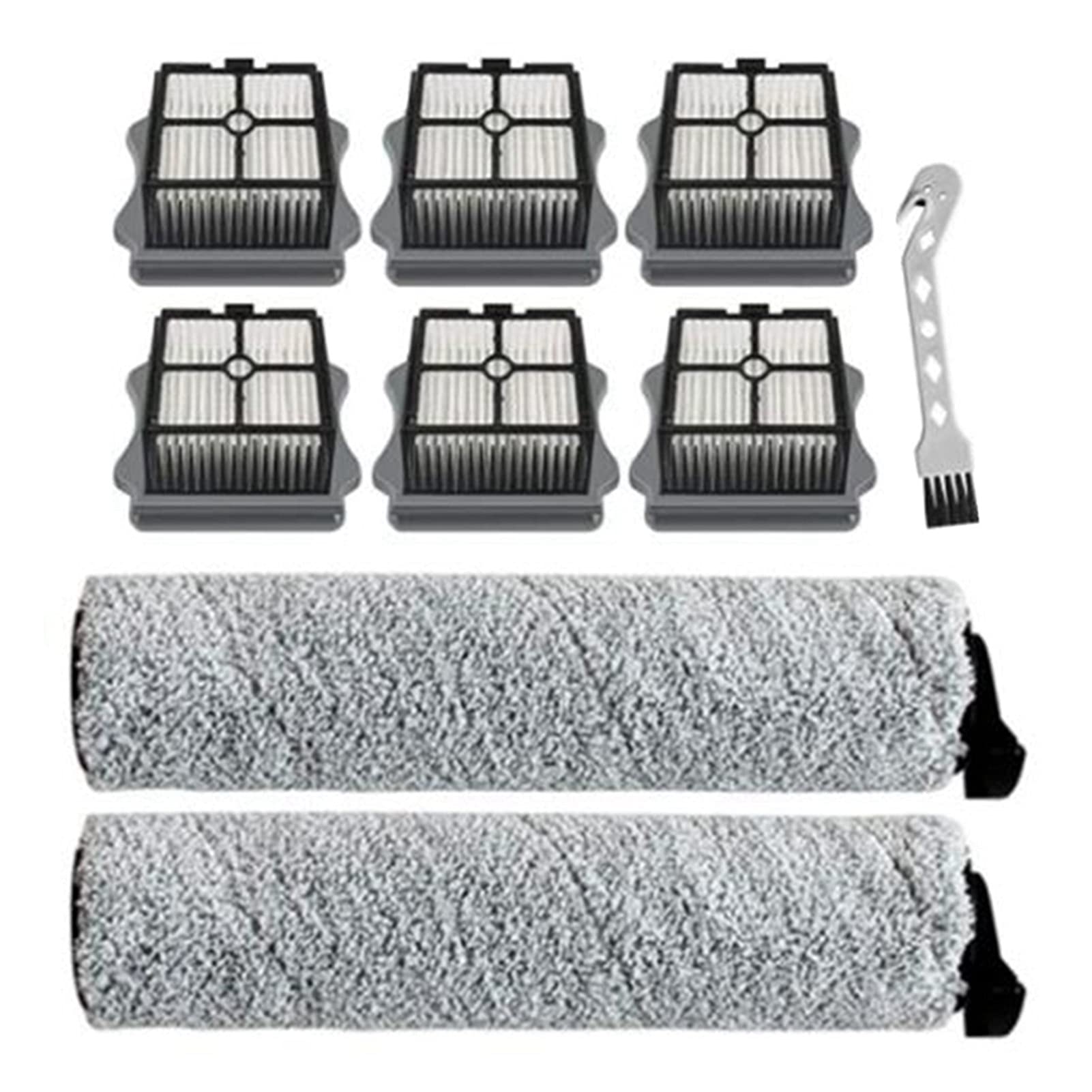 SKAFFE Vacuum Cleaner Accessories - Replacement Brush Roll & Filter Compatible with TINECO iFLOOR/iFLOOR3/Floor One S3 - Wet Dry Vacuum Parts for Hardwood Floors - Perfect for Pet Hair & Deep Cleaning (Color: As Shown)