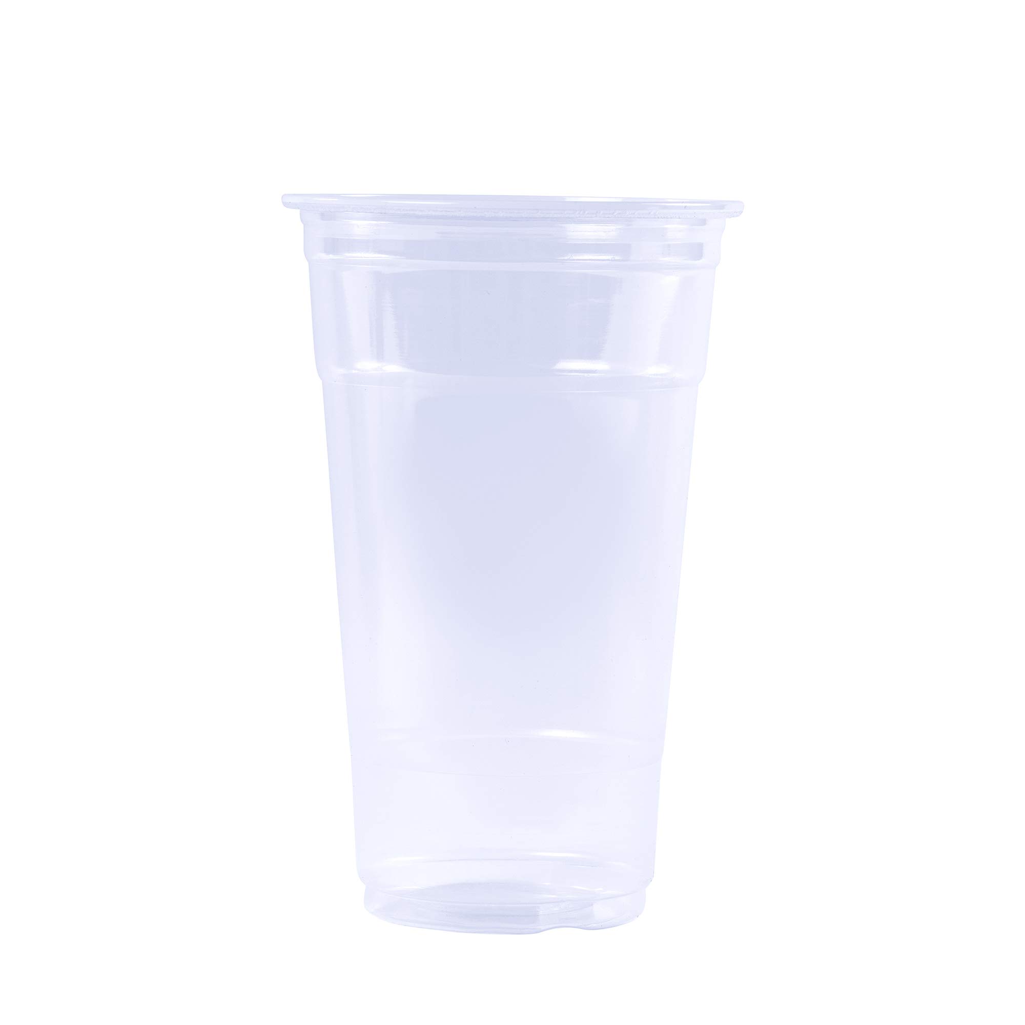 20 oz Clear Plastic Disposable Cold Cups - 50 Count Bulk Pack for Bubble Tea, Iced Coffee, Smoothies & Party Drinks | Perfect for Boba Shops, Cafés, and Home Entertaining
