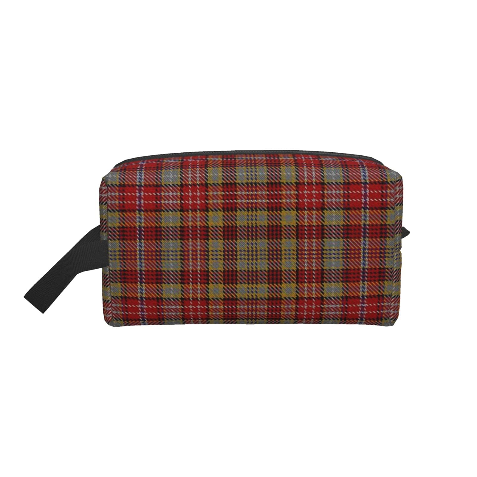 Ogilvie Clan Tartan Makeup Bag - Large Travel Cosmetic Organizer Pouch for Women | Portable Toiletry Bag for Makeup Brushes, Skincare & Travel Essentials | Perfect for Vacations, Gym & Daily Use
