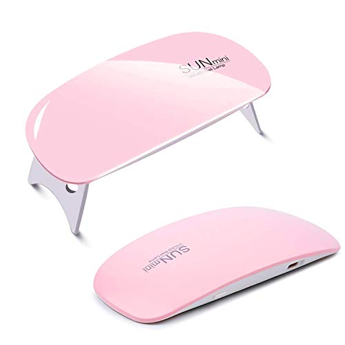 USB 6W LED UV Nail Polish Dryer & Curing Lamp - Portable Mini Sun Gel Nail Dryer for All Types of Nail Paints | Fast Drying, Compact Design | Perfect for Home Manicures, Salon Use & Travel (Multi Color)