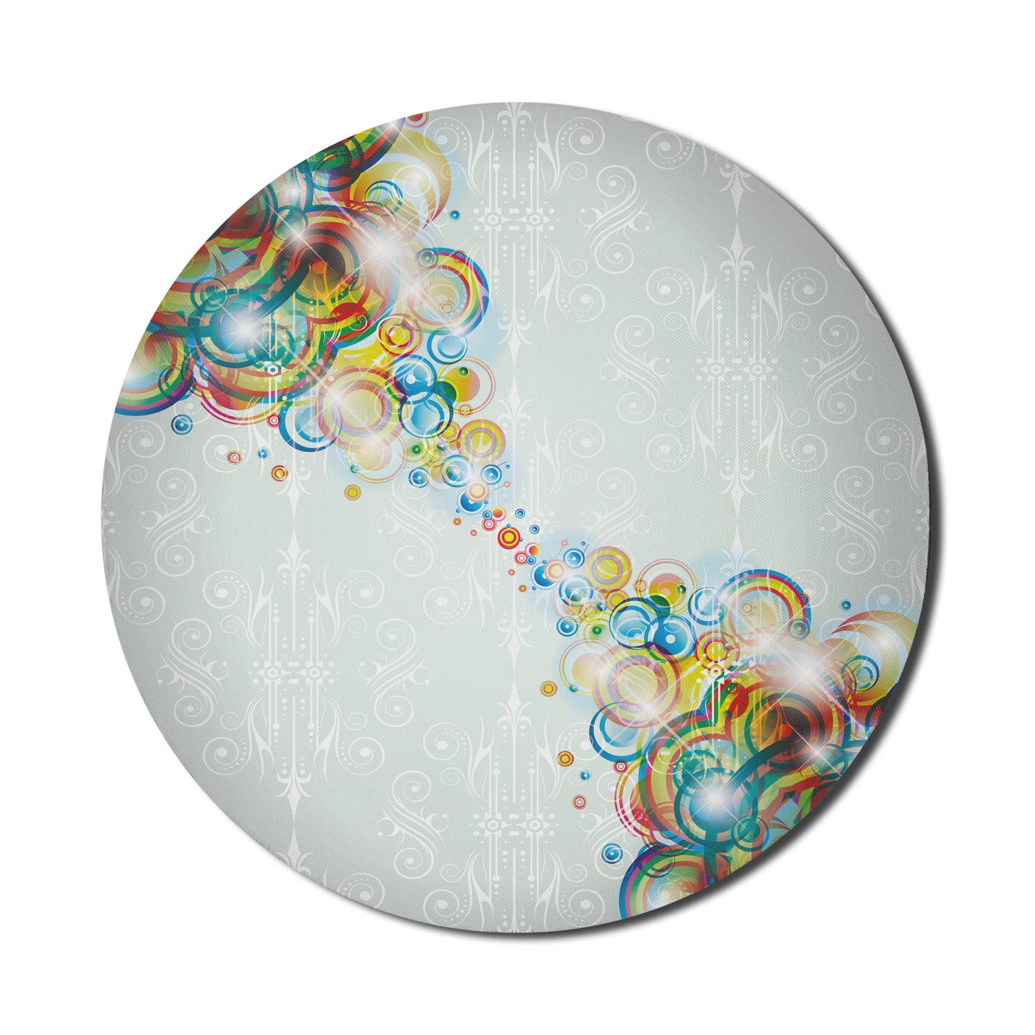Ambesonne Abstract Round Mouse Pad - 8