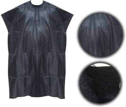 Professional Barber Hair Cutting Sheet Apron - Black Salon Cape for Hairdressers & Stylists - Waterproof & Reusable Hairdressing Accessories - Perfect for Salons, Home Haircuts & DIY Styling
