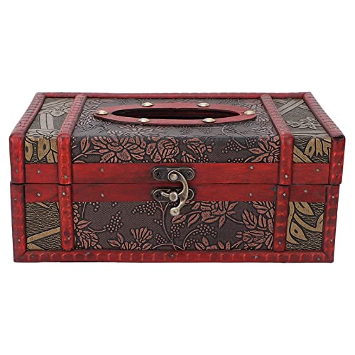 Vintage Napkin Storage Box - Retro Tissue Holder for Restaurant, Tea House & Massage Shop - Durable & Stylish Photography Prop for Home & Business Decor