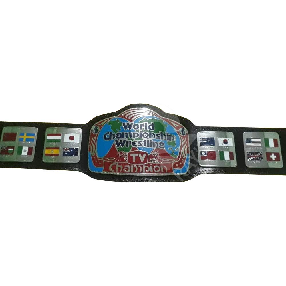 Authentic WCW TV Championship Replica Belt - Adult Size | Collectible Wrestling Memorabilia for Fans & Display