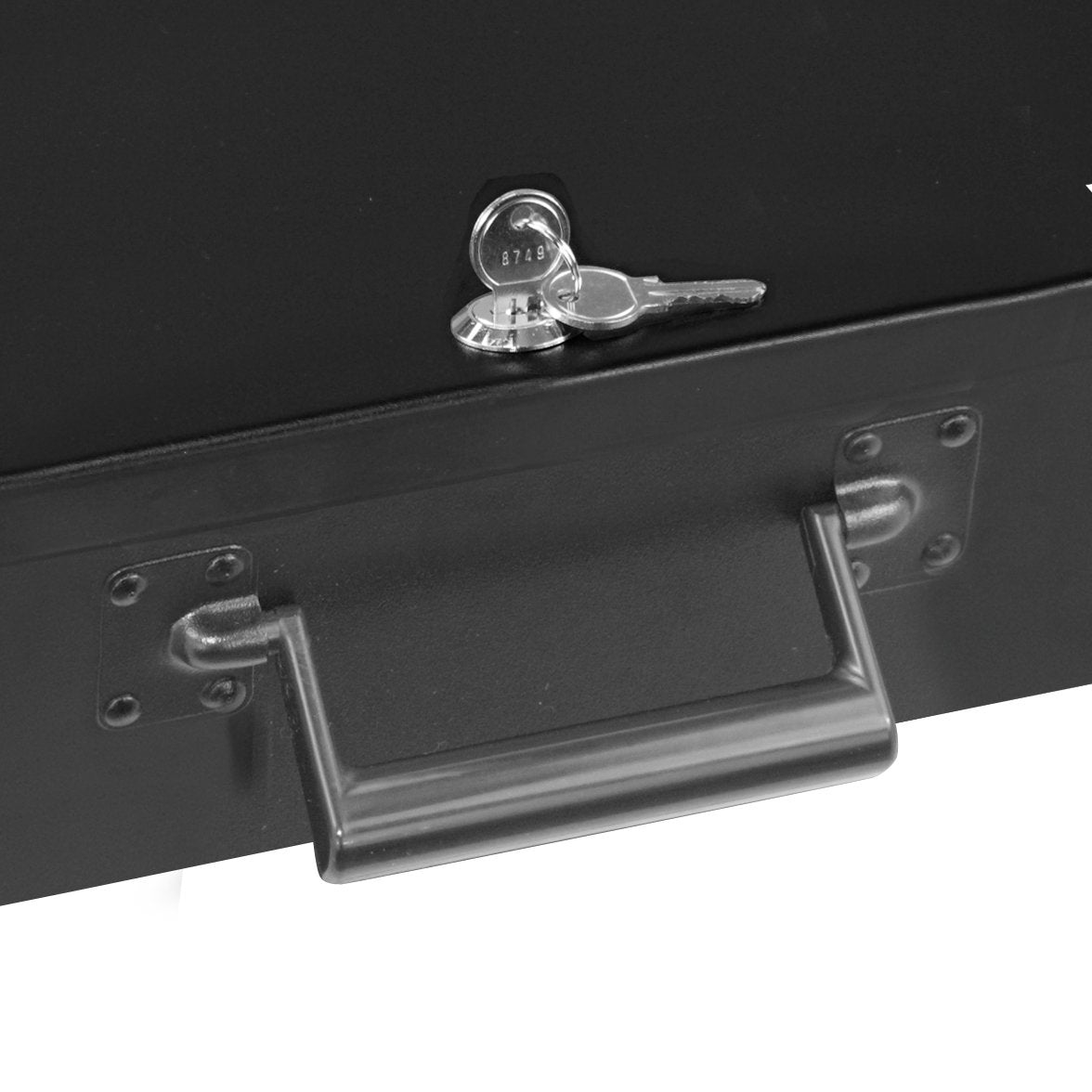 Honeywell 6109 Large Key Locking Fireproof Security Box - Fire Resistant Steel Safe with Handle for Home, Office & Travel - Protect Documents, Cash & Valuables from Fire & Theft