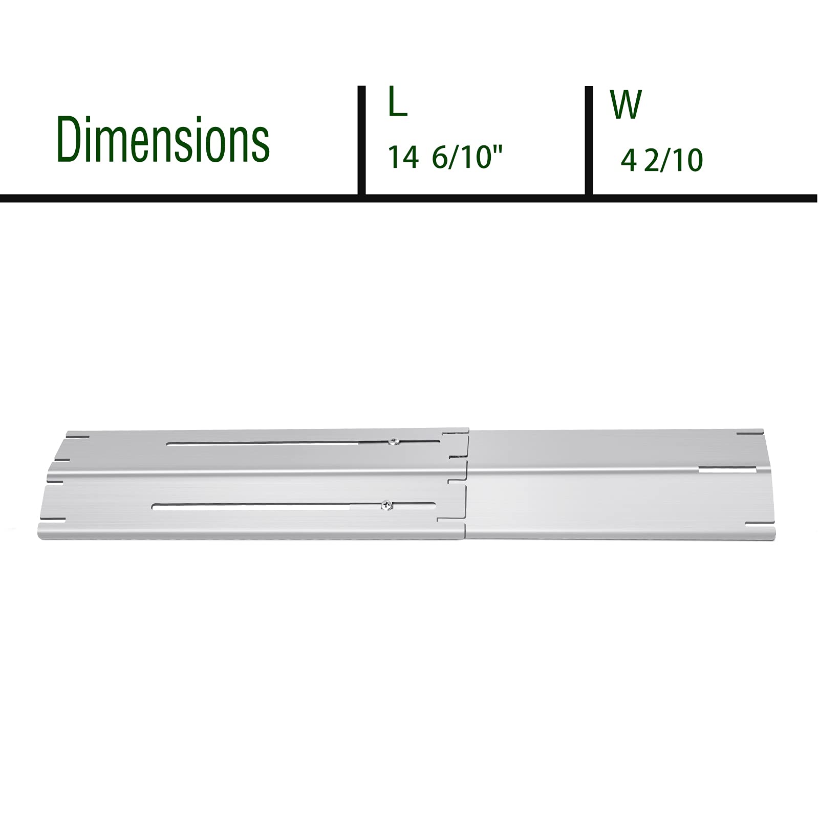 **5-Pack Adjustable Gas Grill Heat Plates & Burner Covers – 11.75