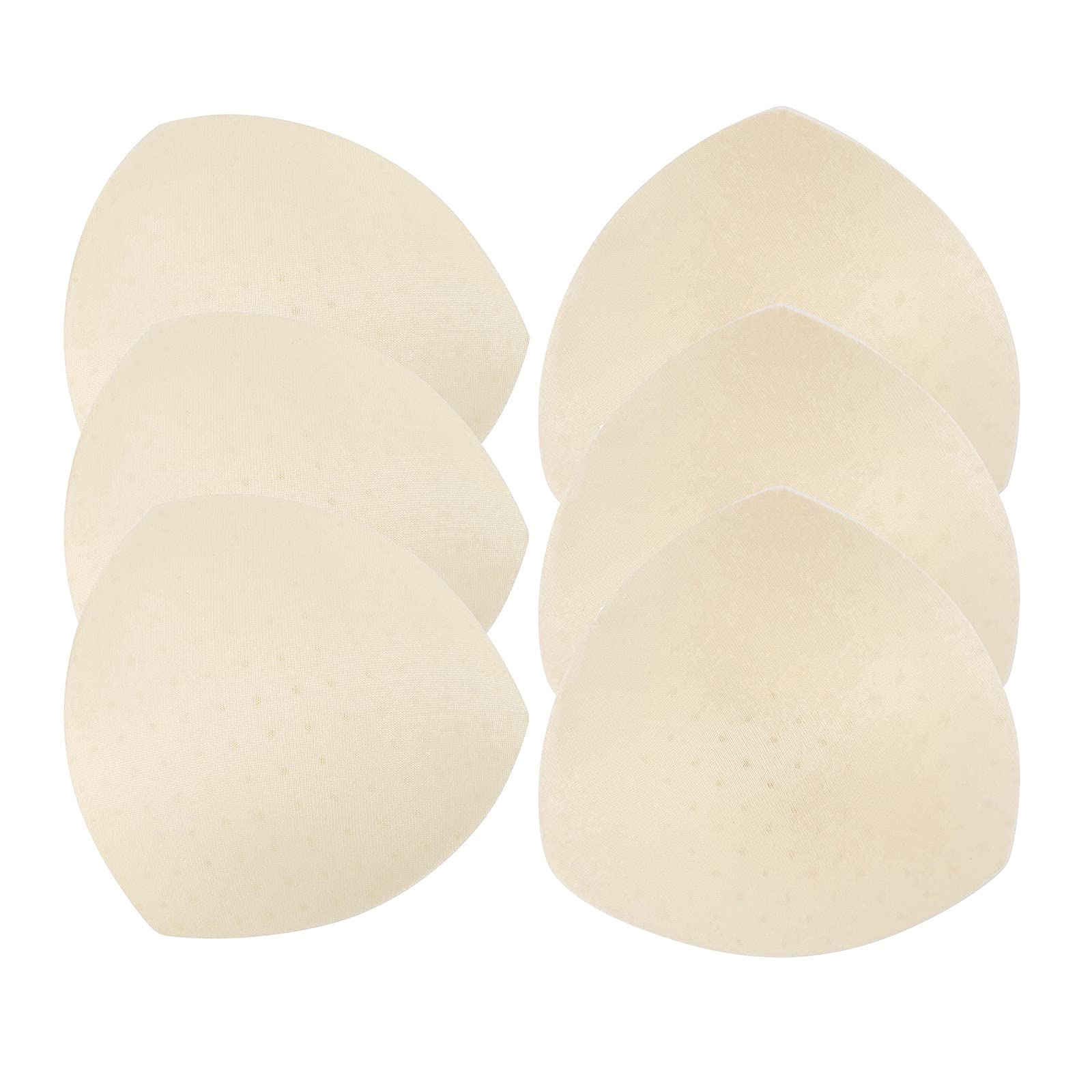 3 Pairs Sexy Removable Bra Pads for Bikini & Underwear - Heart Shaped Nipple Covers - Perfect for Swimwear, Lingerie and Everyday Comfort