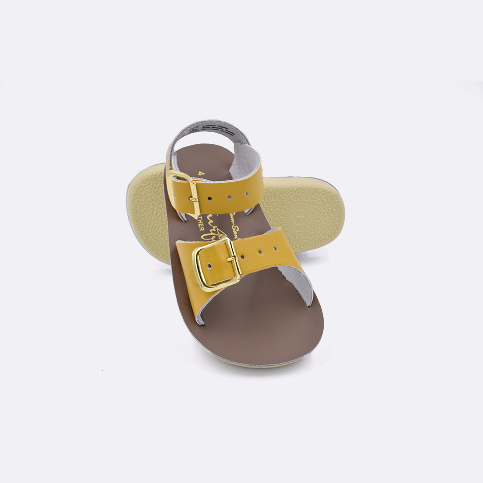 Sun San Surfer Mustard Baby Outfit - Cute & Comfortable Surfing Clothes for Toddlers - Perfect for Beach Trips & Summer Adventures