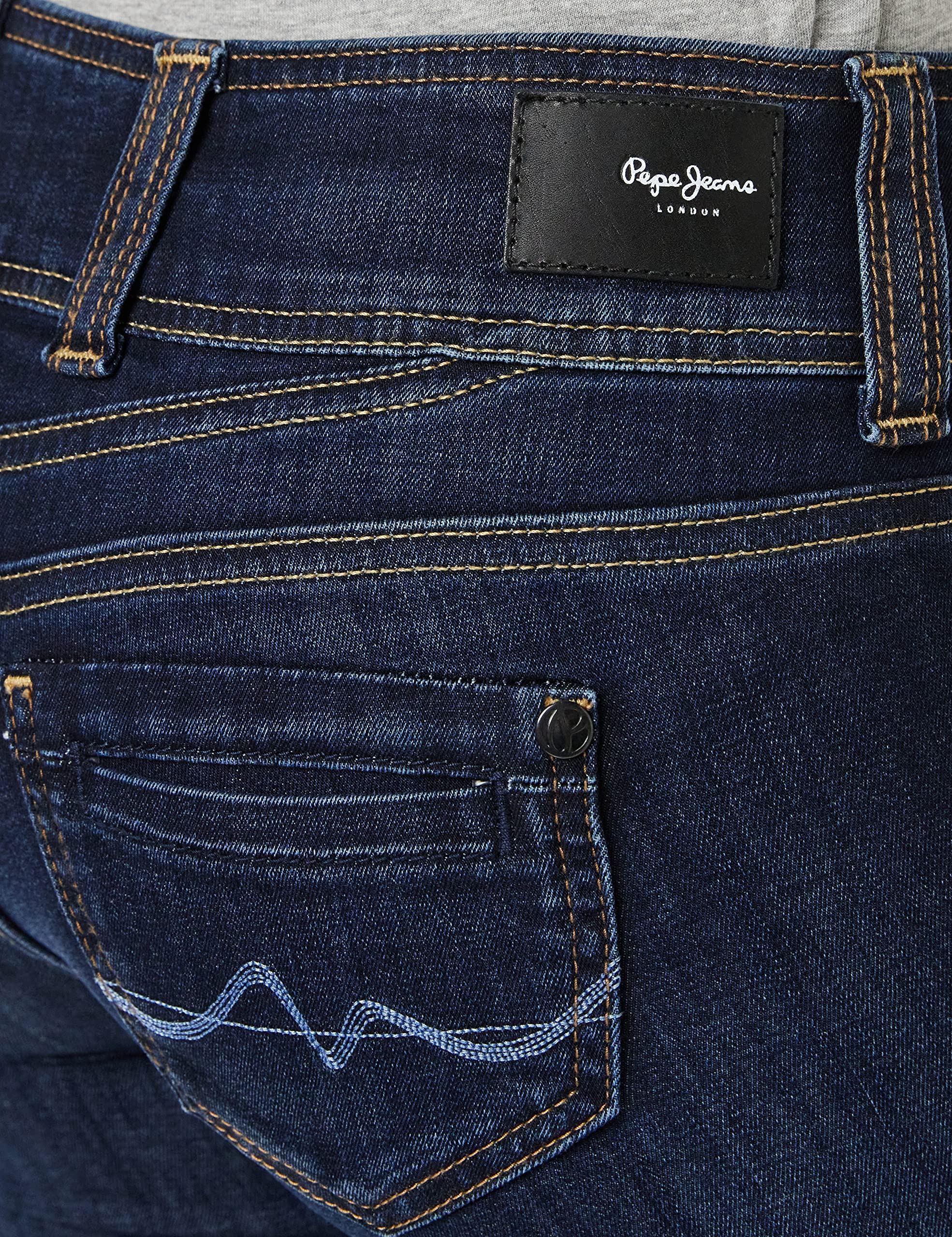 Pepe Jeans Women's Gen High-Rise Skinny Jeans - Stretch Denim Pants for Casual Wear & Night Out | Perfect for Work, Date Night & Everyday Fashion