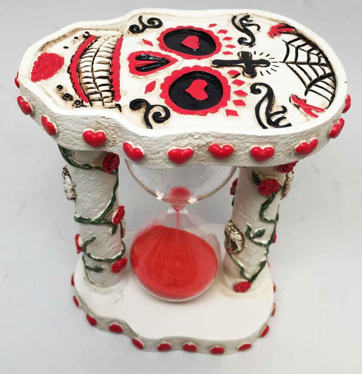 Sugar Skull Sand Timer - Day of The Dead Decor for Home & Gifts
