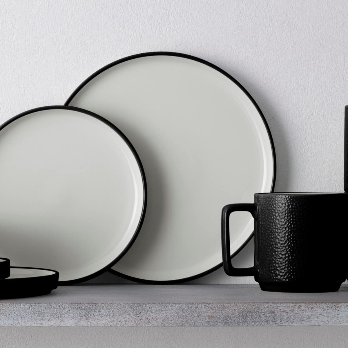 Noritake ColorTex Stone Black 9.75