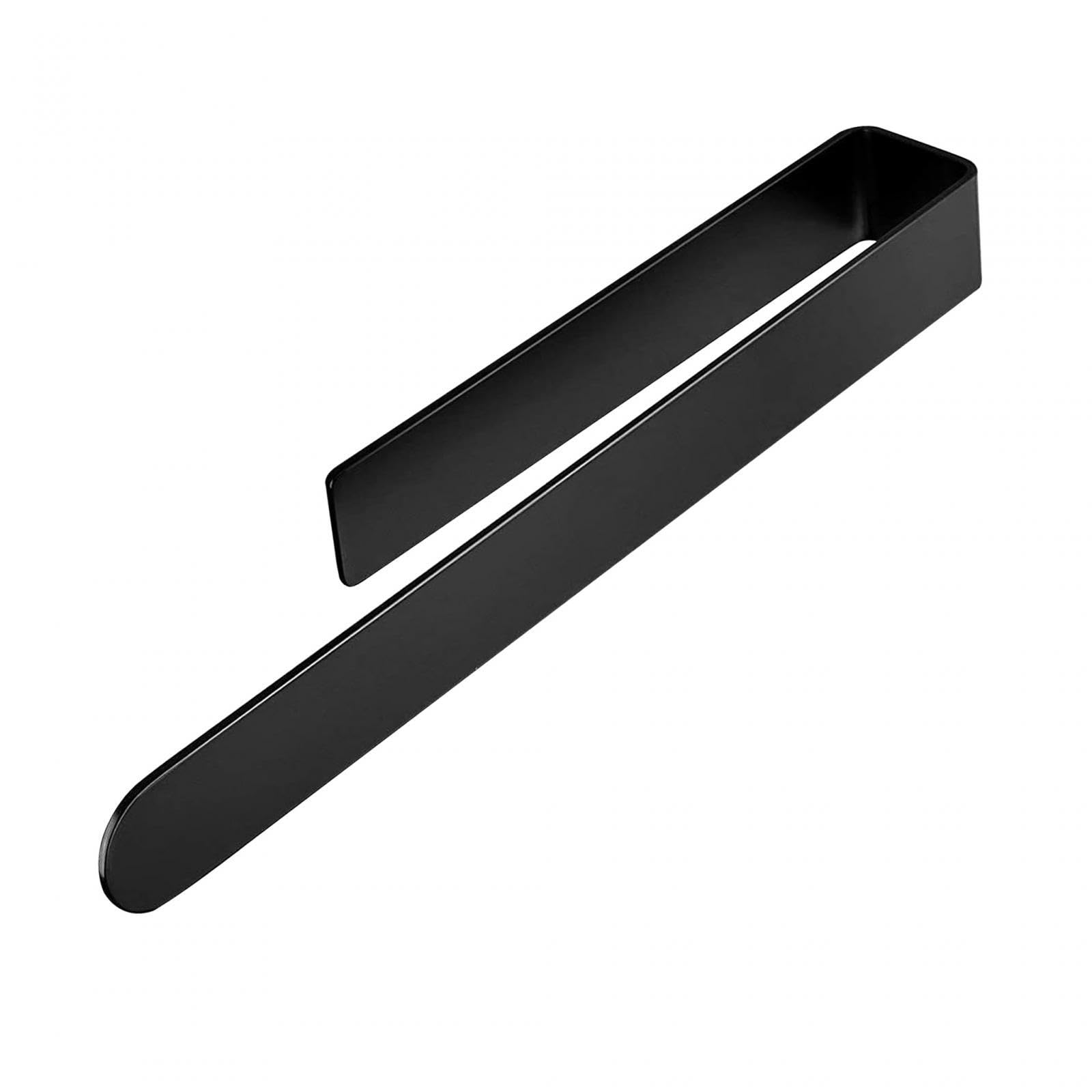 CALANDIS® Wall Mounted Towel Bar - 37Cm Black Bathroom Towel Rack for Kitchen, Bedroom & Bathroom | Space-Saving Towel Holder for Hanging Robes, Hand Towels & Kitchen Linens