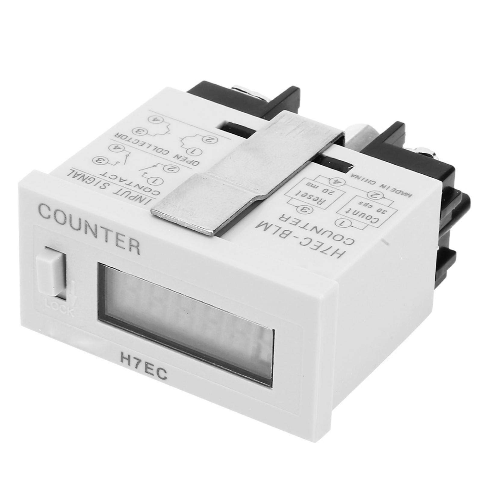 Kuuleyn 6-Digit LCD Digital Counter Totalizer - H7EC-BLM for Electrical Applications